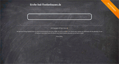Desktop Screenshot of kirche-bad-frankenhausen.de